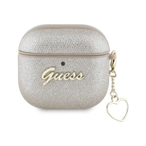 Hurtownia GSM - Guess Metallic Script Charm Apple AirPods 4 gold - 3666339452056 - {ean13} - Hurt