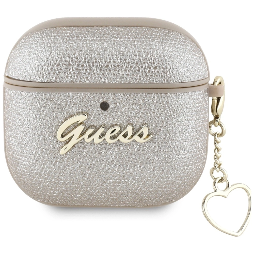 Hurtownia GSM - Etui Guess Metallic Script Charm do Apple AirPods 4 złoty - 3666339452056 - {ean13} - Hurt