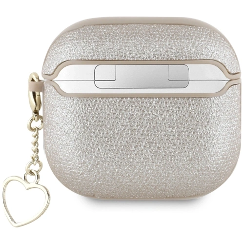 Etui Guess Metallic Script Charm do Apple AirPods 4 złoty