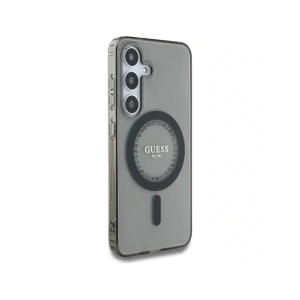 Hurtownia GSM - Guess Rhinestones Imprimat Logo Clasic MagSafe Samsung Galaxy S25 negru - 3666339449520 - {ean13} - Hurt