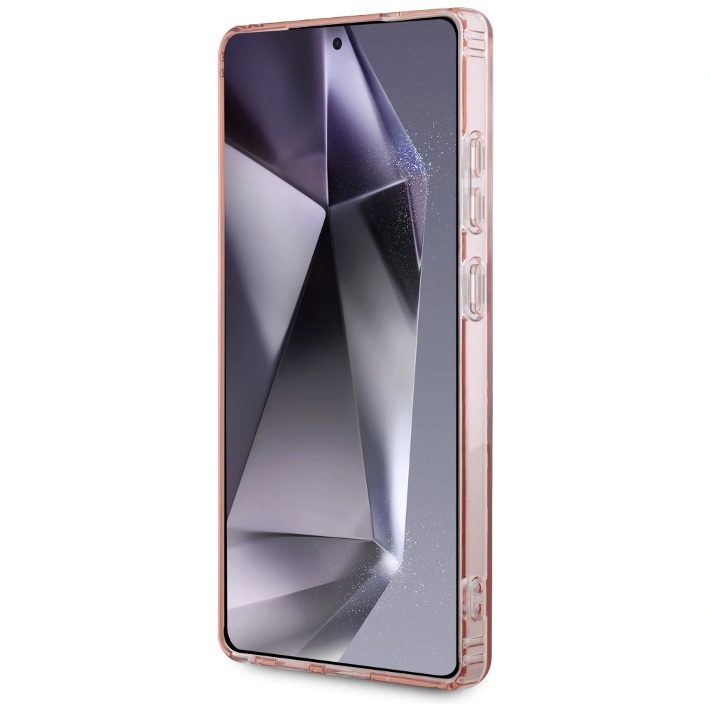 Hurtownia GSM - Etui Guess s kamínky, potištěné klasickým logem MagSafe pro Samsung Galaxy S25 Ultra, růžové - 3666339449551 - {ean13} - Hurt