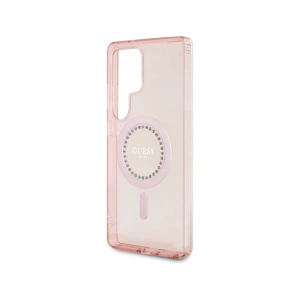Hurtownia GSM - Guess Strass Gedrucktes Klassisches Logo MagSafe Samsung Galaxy S25 Ultra pink - 3666339449551 - {ean13} - Hurt