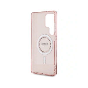 Hurtownia GSM - Guess Strass Gedrucktes Klassisches Logo MagSafe Samsung Galaxy S25 Ultra pink - 3666339449551 - {ean13} - Hurt