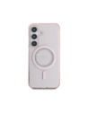 Wholesale Guess Rhinestones Printed Classic Logo MagSafe Samsung Galaxy S25 pink - 3666339449544 - {ean13} - Hurt
