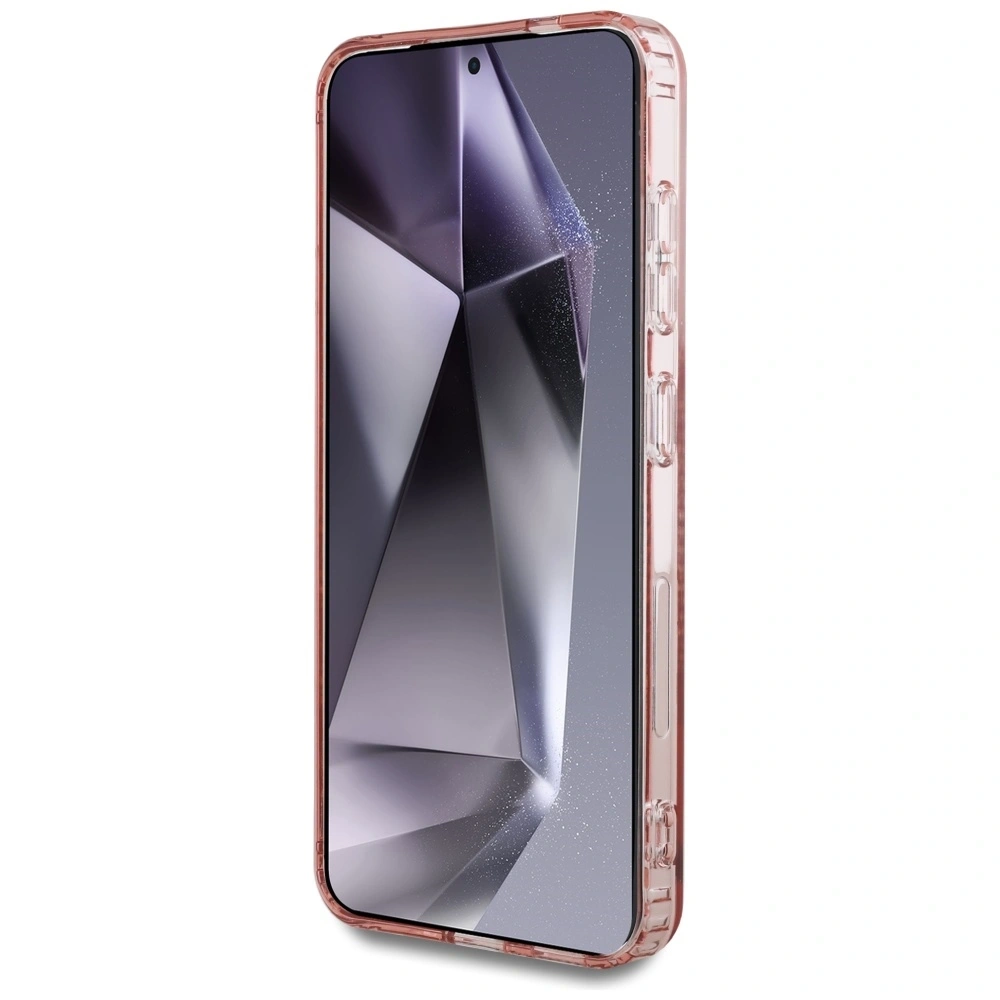 Hurtownia GSM - Guess Ragyogó Kövek Nyomtatott Klasszikus Logó MagSafe Samsung Galaxy S25 rózsaszín - 3666339449544 - {ean13} - Hurt
