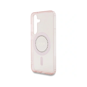 Hurtownia GSM - Guess Rhinestones Imprimat Logo Clasic MagSafe Samsung Galaxy S25 roz - 3666339449544 - {ean13} - Hurt