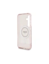 Wholesale Guess Rhinestones Printed Classic Logo MagSafe Samsung Galaxy S25 pink - 3666339449544 - {ean13} - Hurt