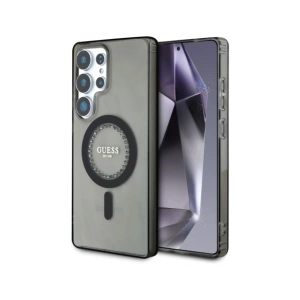 Hurtownia GSM - Guess Strass Druck Classic Logo MagSafe Samsung Galaxy S25 Ultra schwarz - 3666339449537 - {ean13} - Hurt