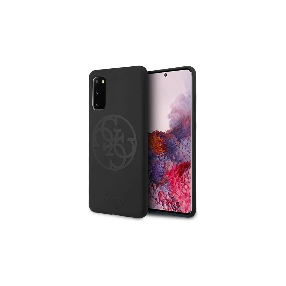 Hurtownia GSM - Etui Guess GUHCS62LS4GBK Samsung Galaxy S20 G980 černé/hard case silikonové 4G Tone On Tone - GUE487BLK - {ean13} - Hurt
