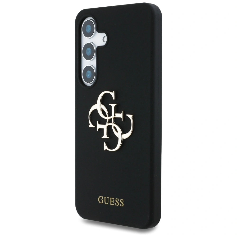 Wholesale Guess Silicone Big 4G Logo Bottom Script Samsung Galaxy S25 black - 3666339449360 - {ean13} - Hurt