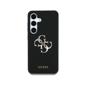 Hurtownia GSM - Guess Silicon Mare 4G Logo Fund Script Samsung Galaxy S25 negru - 3666339449360 - {ean13} - Hurt