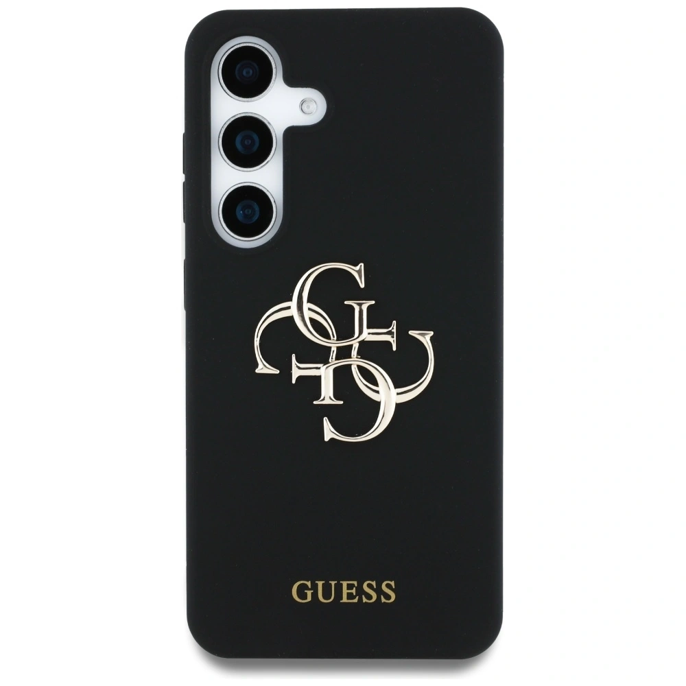 Hurtownia GSM - Etui Guess Silicone Big 4G Logo Bottom Script Samsung Galaxy S25 černé - 3666339449360 - {ean13} - Hurt