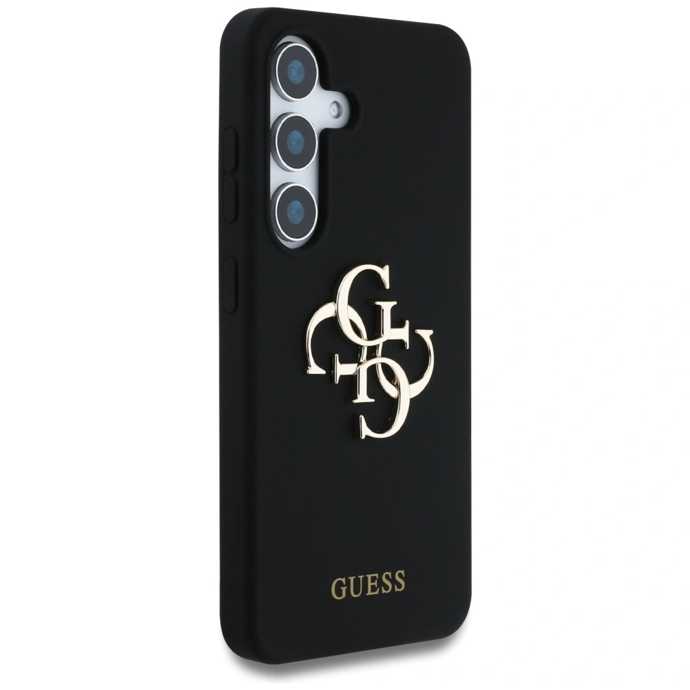 Wholesale Guess Silicone Big 4G Logo Bottom Script Samsung Galaxy S25 black - 3666339449360 - {ean13} - Hurt
