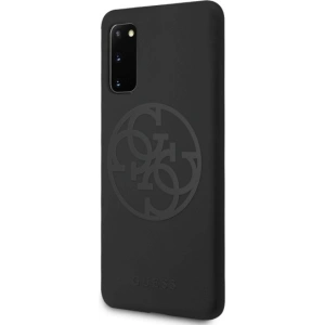 Hurtownia GSM - Etui Guess GUHCS62LS4GBK Samsung Galaxy S20 G980 black/czarny hard case Silicone 4G Tone On Tone - GUE487BLK - {ean13} - Hurt