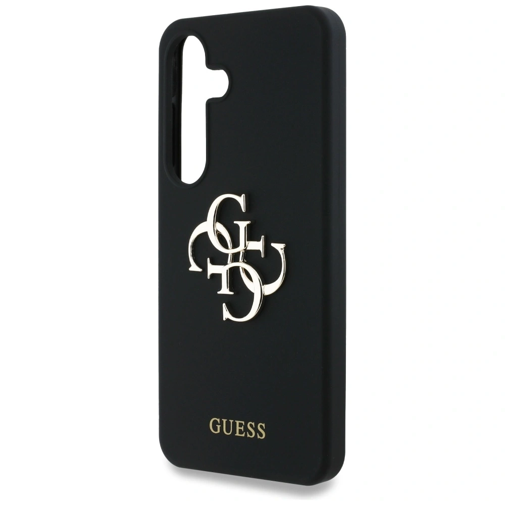 Hurtownia GSM - Etui Guess Silicone Big 4G Logo Bottom Script Samsung Galaxy S25 černé - 3666339449360 - {ean13} - Hurt