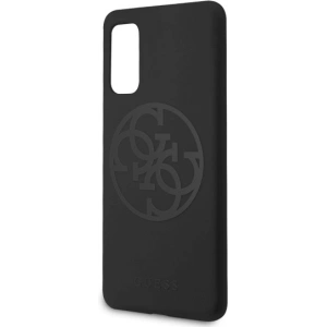 Hurtownia GSM - Etui Guess GUHCS62LS4GBK Samsung Galaxy S20 G980 black/czarny hard case Silicone 4G Tone On Tone - GUE487BLK - {ean13} - Hurt