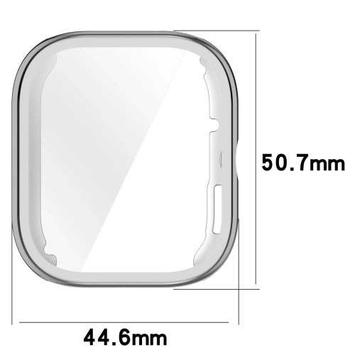 Etui z osłoną ekranu Bizon Case Watch Felipe do Xiaomi Redmi Watch 5 srebrne