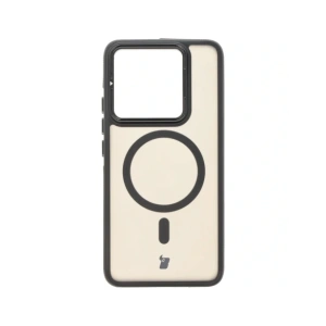 Hurtownia GSM - Caz Bizon Eclipse MagSafe & Suport Xiaomi 14T smoky cu un cadru negru - BIZ8545 - {ean13} - Hurt