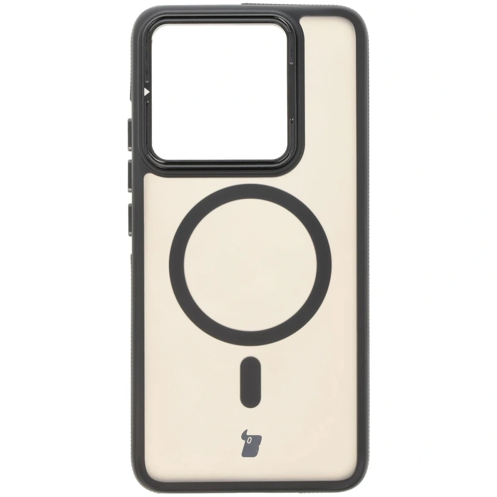 Hurtownia GSM - Etui s podstavcem a magnetickým kroužkem Bizon Case Eclipse pro Xiaomi 14T kouřové s černým rámečkem - BIZ8545 - {ean13} - Hurt