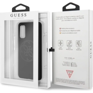 Hurtownia GSM - Etui Guess GUHCS62LS4GBK Samsung Galaxy S20 G980 black/czarny hard case Silicone 4G Tone On Tone - GUE487BLK - {ean13} - Hurt