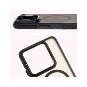 Hurtownia GSM - Etui s podstavcem a magnetickým kroužkem Bizon Case Eclipse pro Xiaomi 14T kouřové s černým rámečkem - BIZ8545 - {ean13} - Hurt