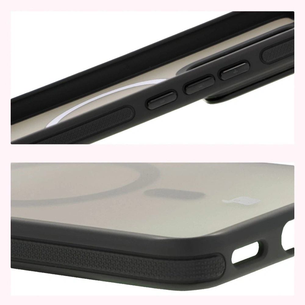 Hurtownia GSM - Etui s podstavcem a magnetickým kroužkem Bizon Case Eclipse pro Xiaomi 14T kouřové s černým rámečkem - BIZ8545 - {ean13} - Hurt