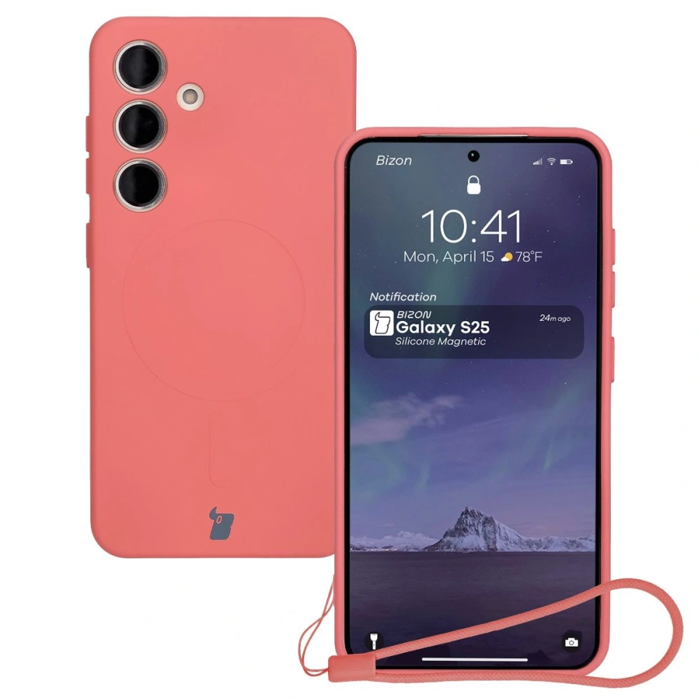 Hurtownia GSM - Bizon Case Silicone Magnetic Samsung Galaxy S25 / S24 roz murdar - BIZ8546 - {ean13} - Hurt