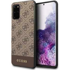 Hurtownia GSM - Etui Guess GUHCS67G4GLBR Samsung Galaxy S20+ Plus G985 hnědý/brown tvrdý obal 4G Stripe Collection - GUE488BR - {ean13} - Hurt