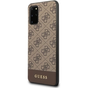 Hurtownia GSM - Etui Guess GUHCS67G4GLBR Samsung Galaxy S20+ Plus G985 hnědý/brown tvrdý obal 4G Stripe Collection - GUE488BR - {ean13} - Hurt