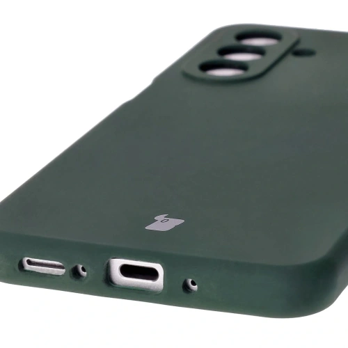 Silikonowe etui Bizon Soft Case do Samsung Galaxy A26 5G ciemnozielone