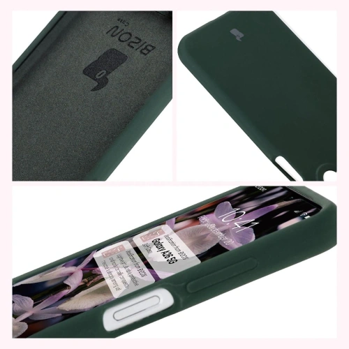 Silikonowe etui Bizon Soft Case do Samsung Galaxy A26 5G ciemnozielone