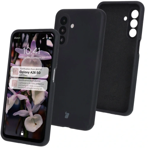 Silikonowe etui Bizon Soft Case do Samsung Galaxy A26 5G czarne