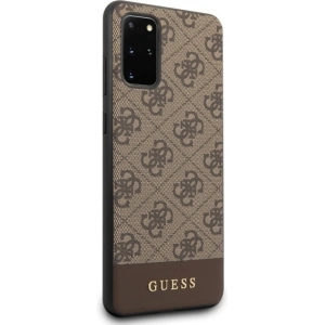 Hurtownia GSM - Etui Guess GUHCS67G4GLBR Samsung Galaxy S20+ Plus G985 brązowy/brown hard case 4G Stripe Collection - GUE488BR - {ean13} - Hurt