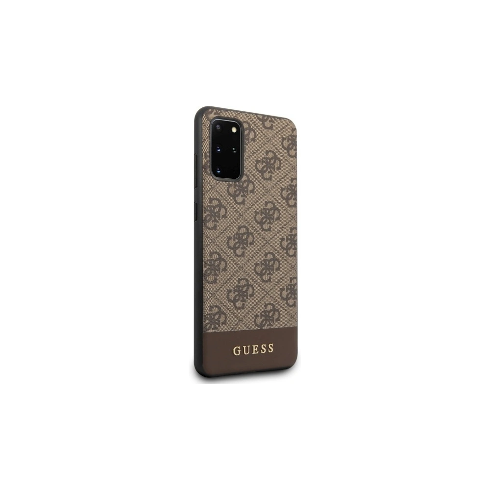 Hurtownia GSM - Etui Guess GUHCS67G4GLBR Samsung Galaxy S20+ Plus G985 hnědý/brown tvrdý obal 4G Stripe Collection - GUE488BR - {ean13} - Hurt