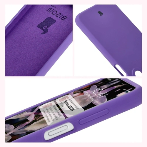 Silikonowe etui Bizon Soft Case do Samsung Galaxy A26 5G fioletowe