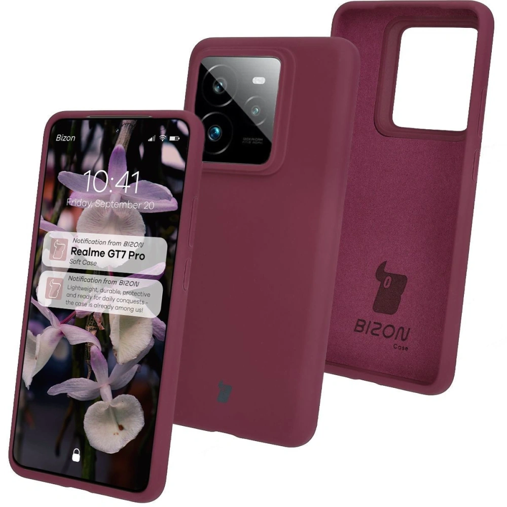 Hurtownia GSM - Caz moale Bizon pentru Realme GT 7 Pro de culoare mov închis - BIZ8553 - {ean13} - Hurt
