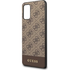 Hurtownia GSM - Etui Guess GUHCS67G4GLBR Samsung Galaxy S20+ Plus G985 brązowy/brown hard case 4G Stripe Collection - GUE488BR - {ean13} - Hurt