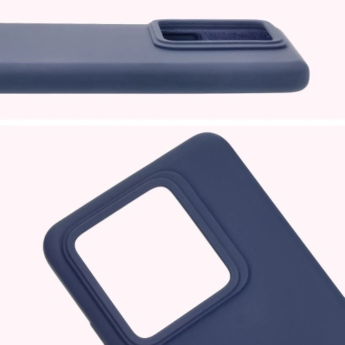 Silikonowe etui Bizon Soft Case do Realme GT 7 Pro ciemnoniebieskie
