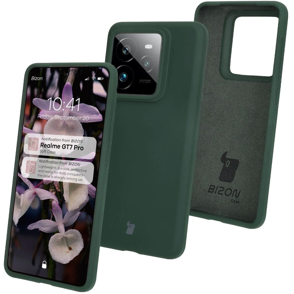 Hurtownia GSM - Silikonowe etui Bizon Soft Case do Realme GT 7 Pro ciemnozielone - BIZ8555 - {ean13} - Hurt
