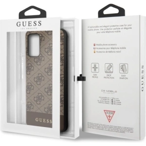 Hurtownia GSM - Etui Guess GUHCS67G4GLBR Samsung Galaxy S20+ Plus G985 brązowy/brown hard case 4G Stripe Collection - GUE488BR - {ean13} - Hurt
