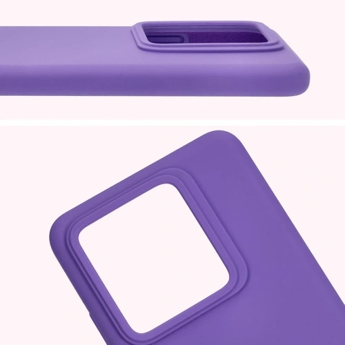 Silikonowe etui Bizon Soft Case do Realme GT 7 Pro fioletowe