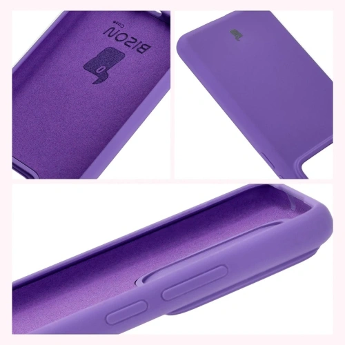 Silikonowe etui Bizon Soft Case do Realme GT 7 Pro fioletowe