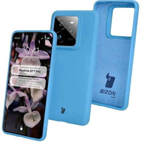 Silikonowe etui Bizon Soft Case do Realme GT 7 Pro niebieskie