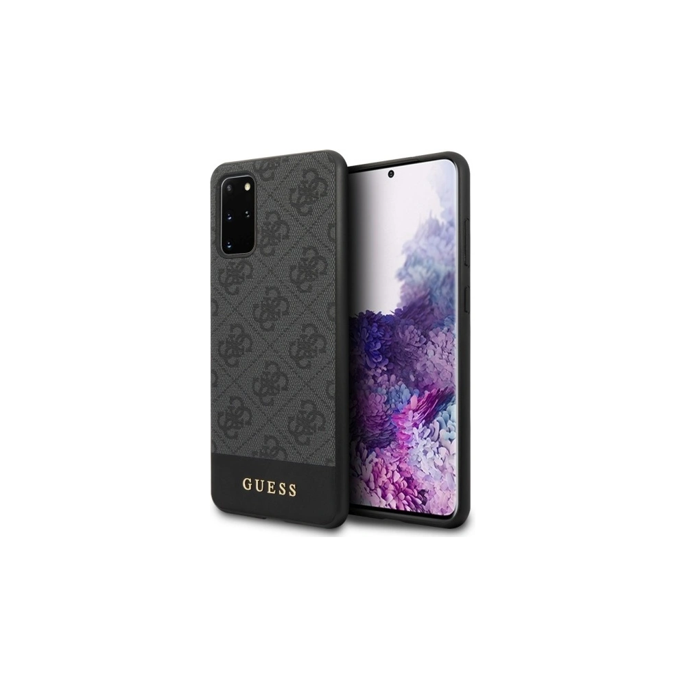 Hurtownia GSM - Etui Guess GUHCS67G4GLGR Samsung Galaxy S20+ Plus G985 šedé/grey hard case 4G Stripe Collection - GUE489GRY - {ean13} - Hurt