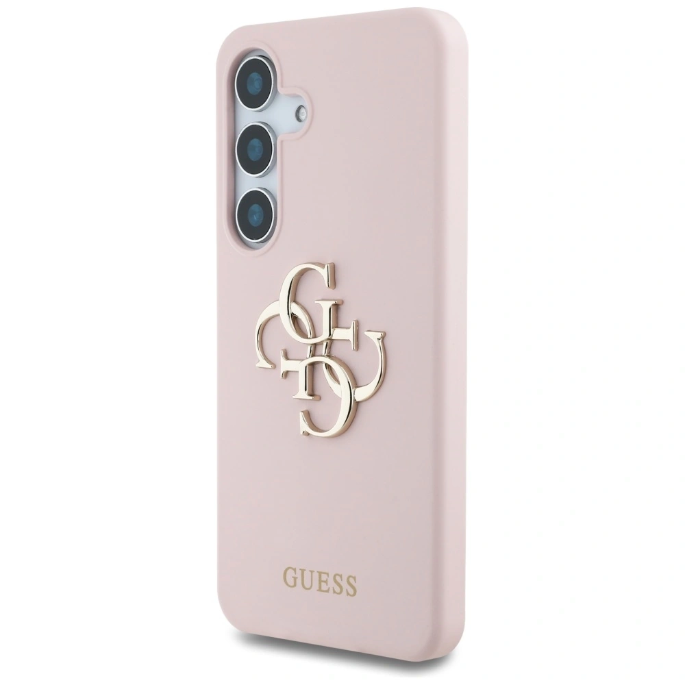 Hurtownia GSM - Guess Silicon Big 4G Logo Bottom Script Samsung Galaxy S25 roz - GUE4348 - {ean13} - Hurt