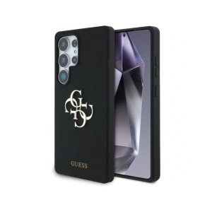 Etui Guess Silicone Big 4G Logo Bottom Script Samsung Galaxy S25 Ultra czarny