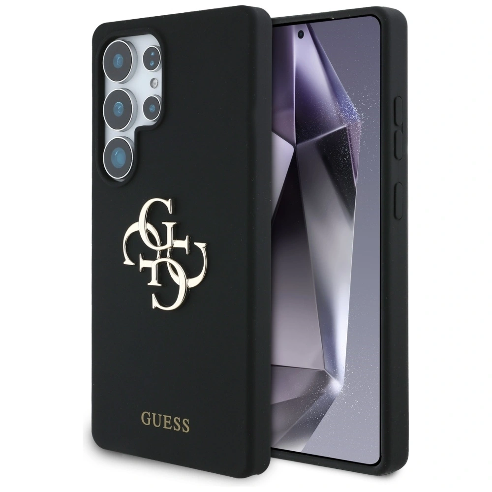Hurtownia GSM - Etui Guess Silicone Big 4G Logo Bottom Script Samsung Galaxy S25 Ultra černé - GUE4349 - {ean13} - Hurt