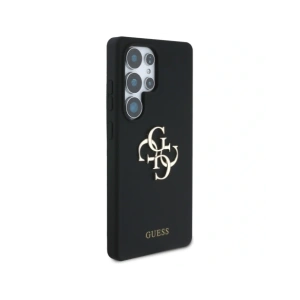Etui Guess Silicone Big 4G Logo Bottom Script Samsung Galaxy S25 Ultra czarny