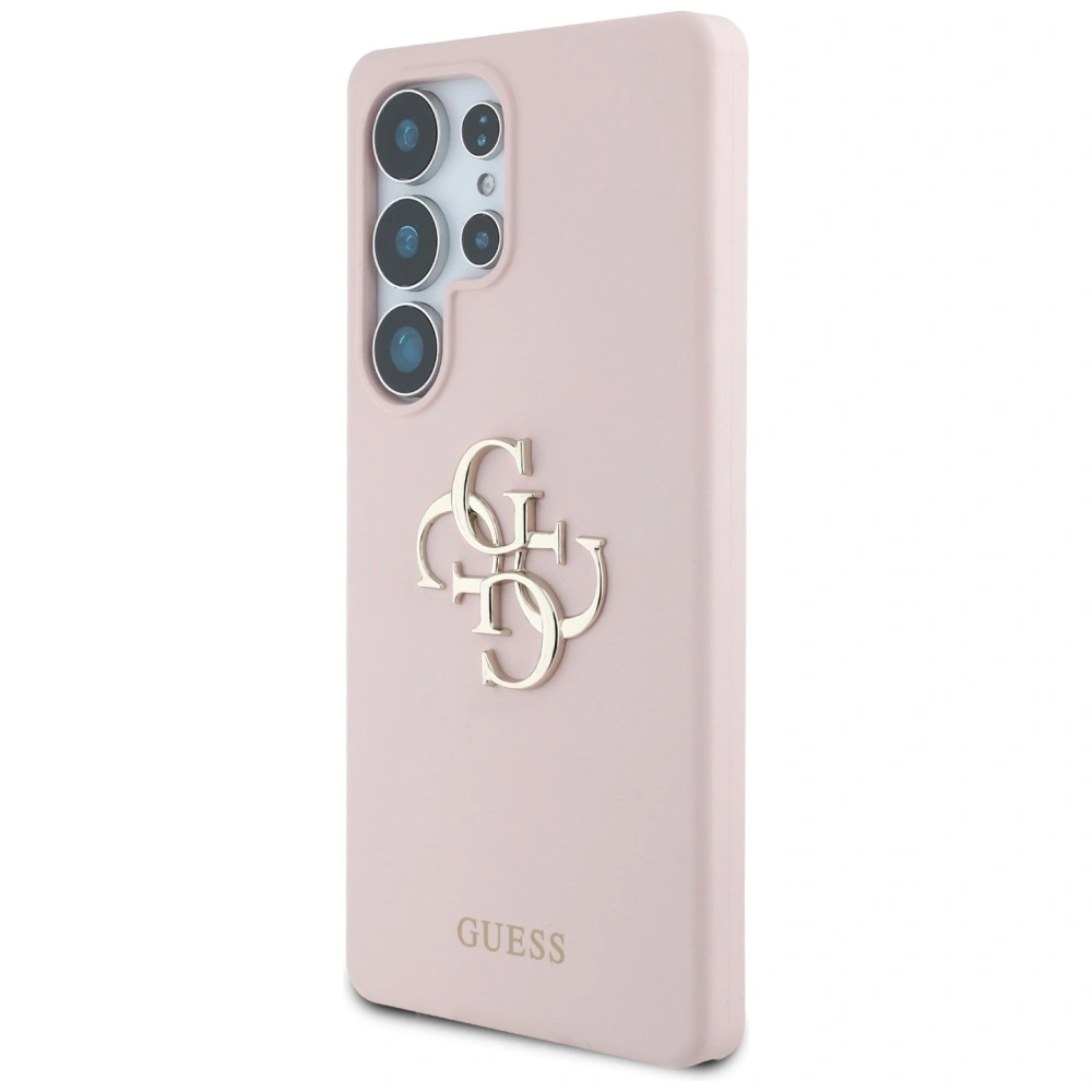 Hurtownia GSM - Etui Guess Silicone Big 4G Logo Bottom Script Samsung Galaxy S25 Ultra różowy - GUE4350 - {ean13} - Hurt