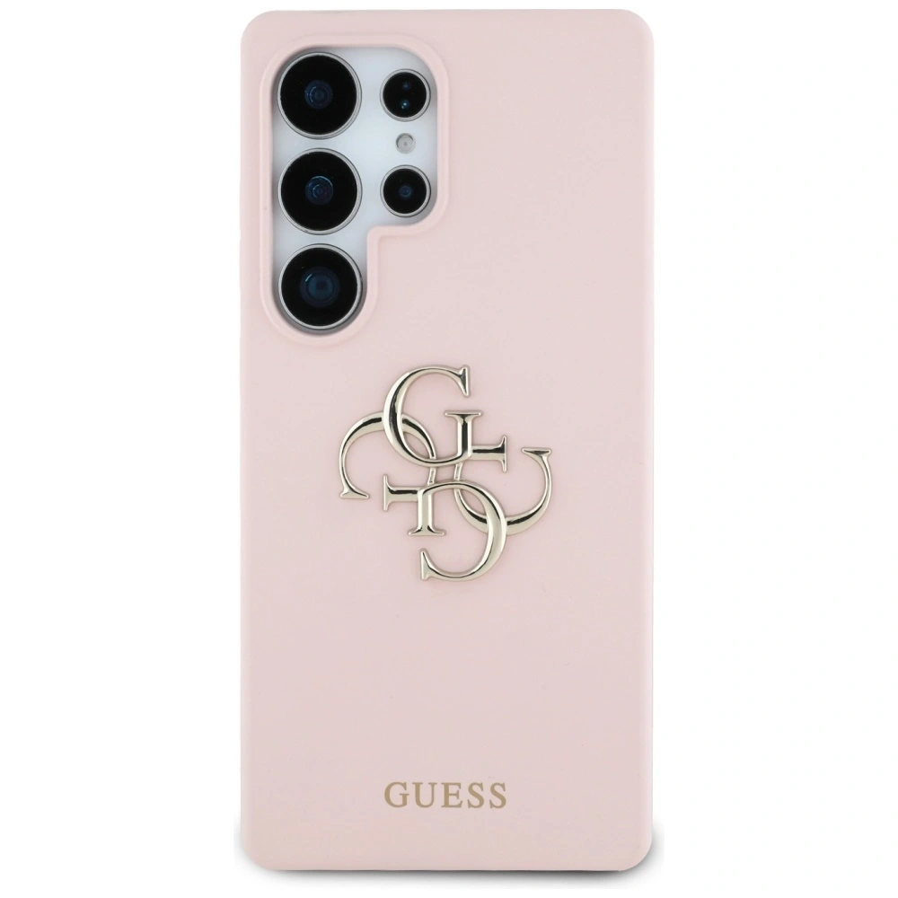 Hurtownia GSM - Etui Guess Silicone Big 4G Logo Bottom Script Samsung Galaxy S25 Ultra różowy - GUE4350 - {ean13} - Hurt